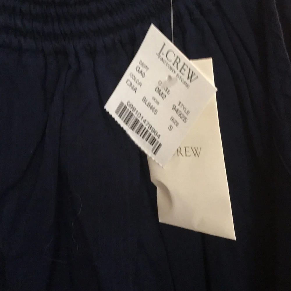J crew navy‎ rope strapped blouse